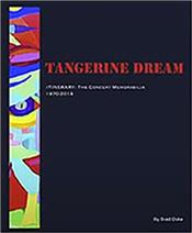 TANGERINE DREAM -BRAD DUKE- - ITINERARY-CONCERT MEMORABILIA 1970-2014 (452P HBK) This complex work is a painstakingly detailed and incredibly massive exhibit of TANGERINE DREAM’s packed with images & data from the band’s paper past!

Presented in a large-sized, coffee-table, hardcover book (10” x 12" / 25cm x 30cm) format - specifically designed to sit beside Edgar’s ‘Force Majeure’ autobiography perfectly, ‘Itinerary’ weighs in at 2.8 kg and has a scope of about 452 pages, and contains over 1,100 colour and b/w photos of TD's diverse memorabilia: posters, flyers, tickets, passes, programs, invitations, contracts, stage plots, spreadsheets, memos, itineraries, telexes, receipts, press releases, etc, this book has been described by one of the world's leading collectors of music memorabilia to be "the most astonishing collection of memorabilia by one band" he's ever seen!