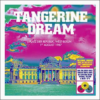 TANGERINE DREAM - PLATZ DER REPUBLIK-BERLIN 1987 (3LP-COLOUR VINYL)
2025 release of of the concert staged at the Platz der Republik on 1st August 1987 as a Triple Coloured Vinyl LP set pressed in Pink, Yellow and Blue!